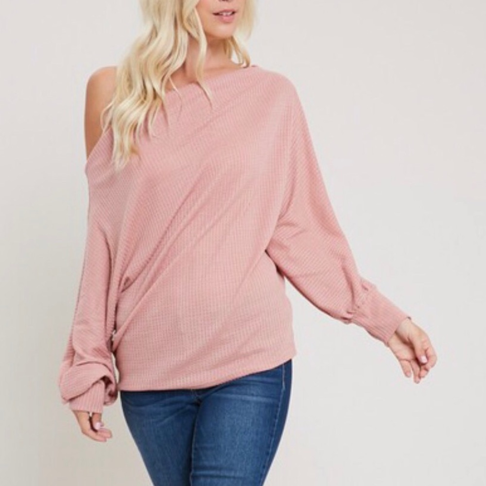 Dusty Pink Knit Top
